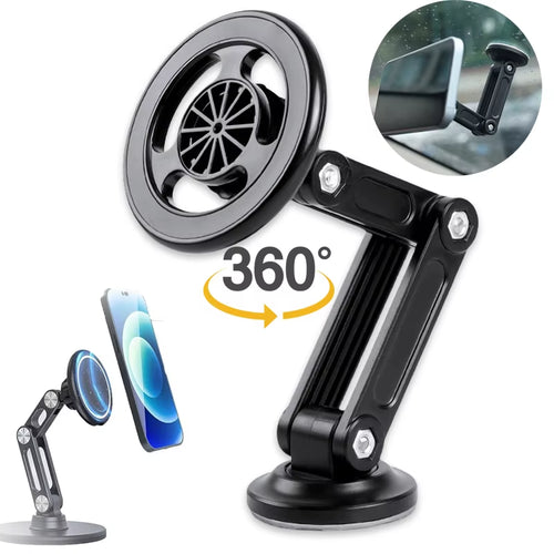 360 Degree Rotatable Car Magnetic Mobile Phone Holder Mount Auto Dashboard GPS Navigation Cellphones Bracket Stand for Iphone Mi